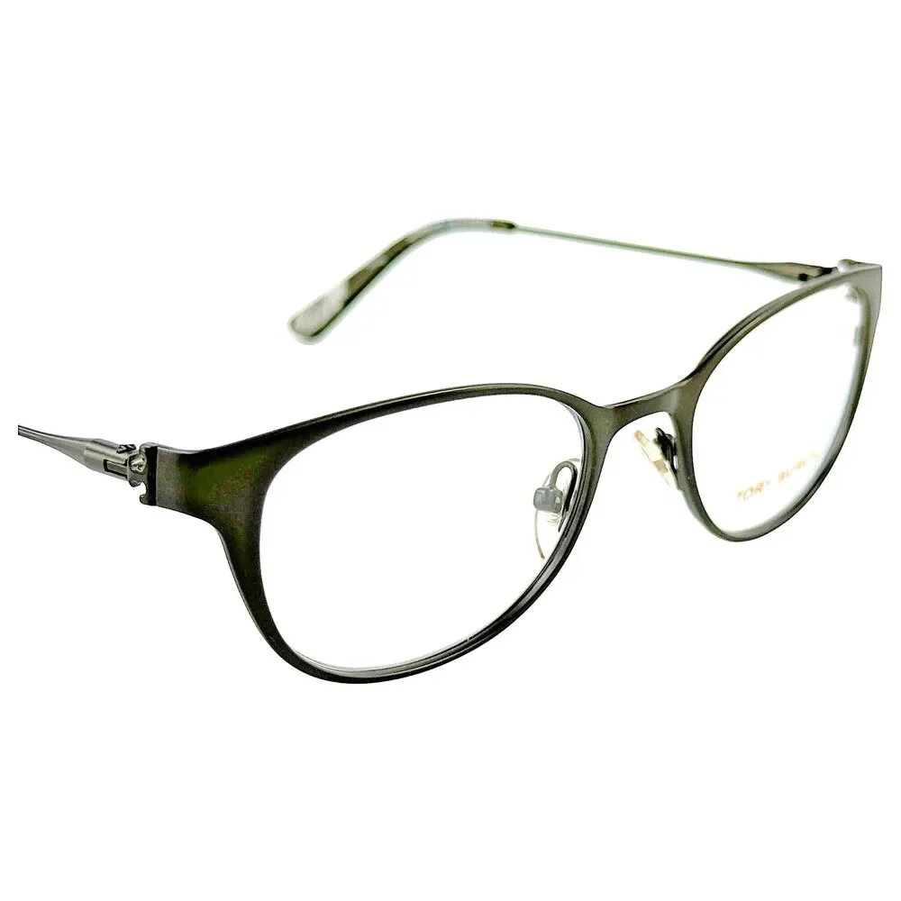 Tory Burch TY1050 Womens Metal Eyeglass Frame 3162 Satin Dark Gunmetal 51-19